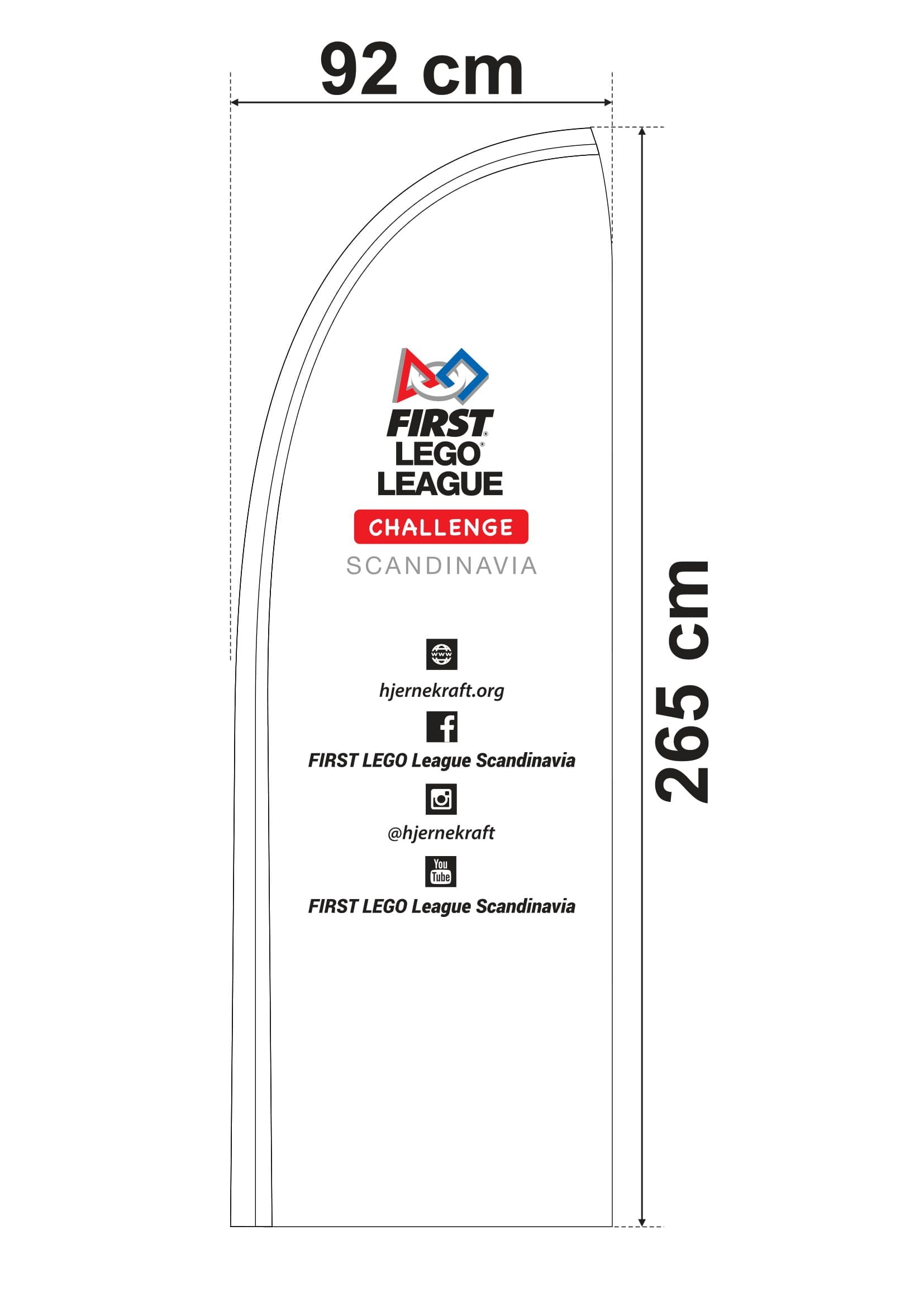 Challenge beachflagg